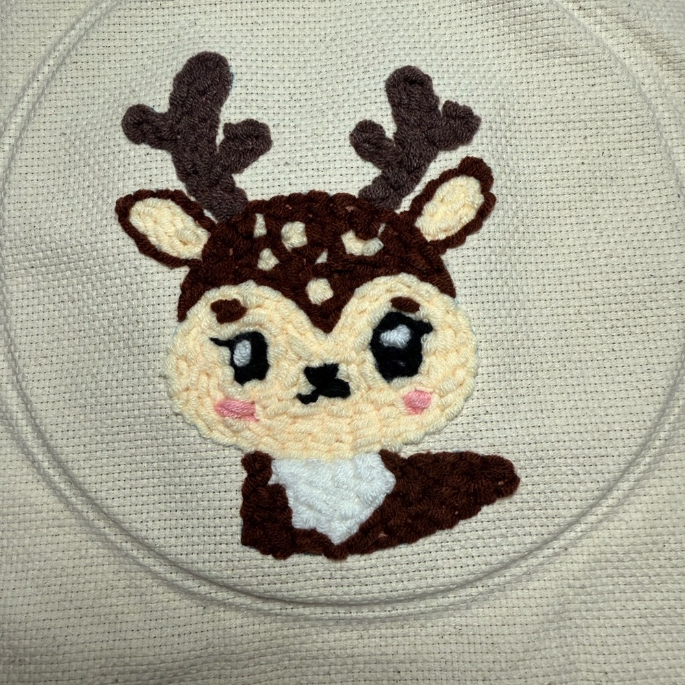 Charming Deer Embroidered